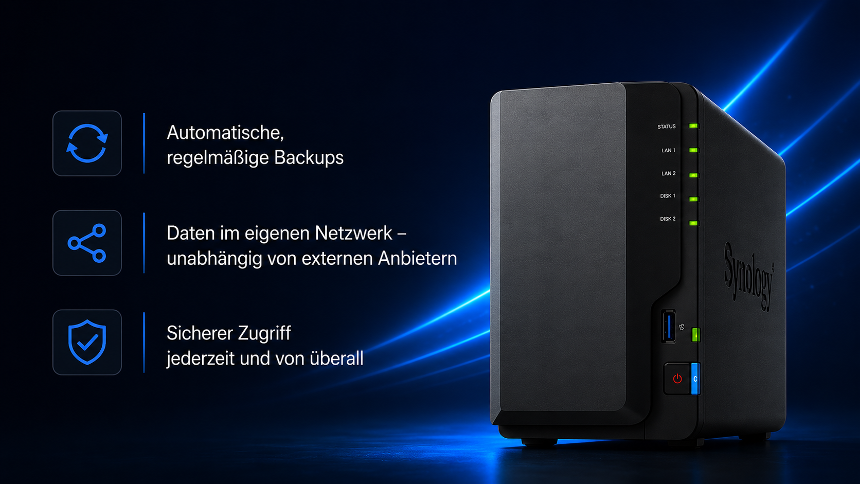 NAS-Datensicherung – automatische Backups im eigenen Netzwerk