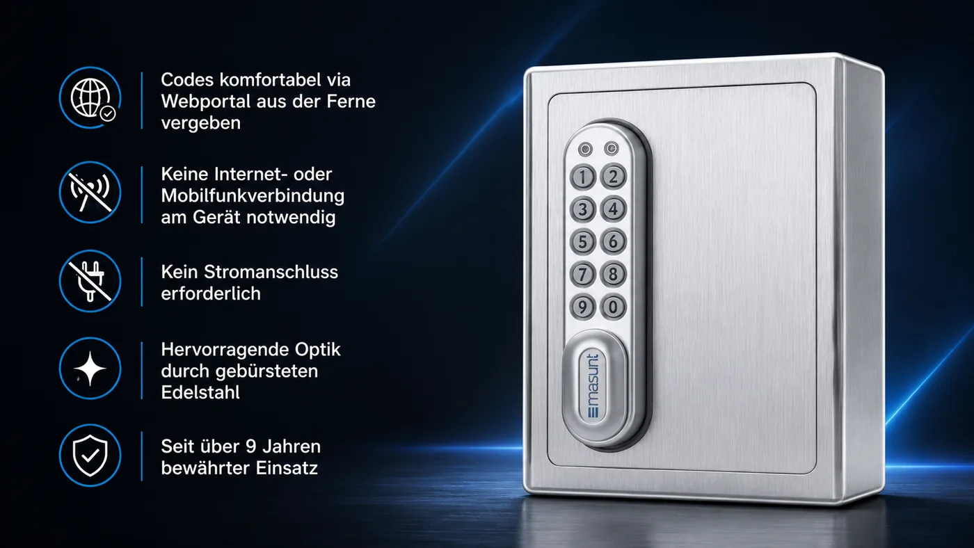 Schlüsselsafe mit Zugangscode – sichere Schlüsselübergabe für Ferienwohnungen